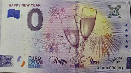 Euro schein happy new - 0, year