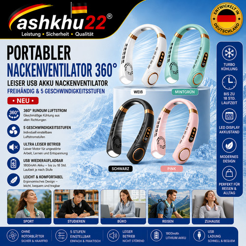 Portable neck fan - portable,